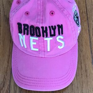NBA Adidas “My first Brooklyn Nets cap” infant size, pink cotton
